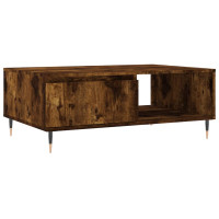 Produktbild för Soffbord rökfärgad ek 90x60x35 cm konstruerat trä