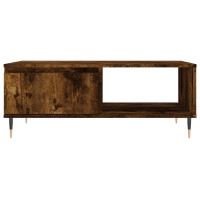 Produktbild för Soffbord rökfärgad ek 90x60x35 cm konstruerat trä