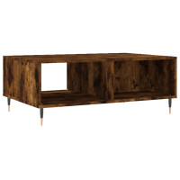 Produktbild för Soffbord rökfärgad ek 90x60x35 cm konstruerat trä