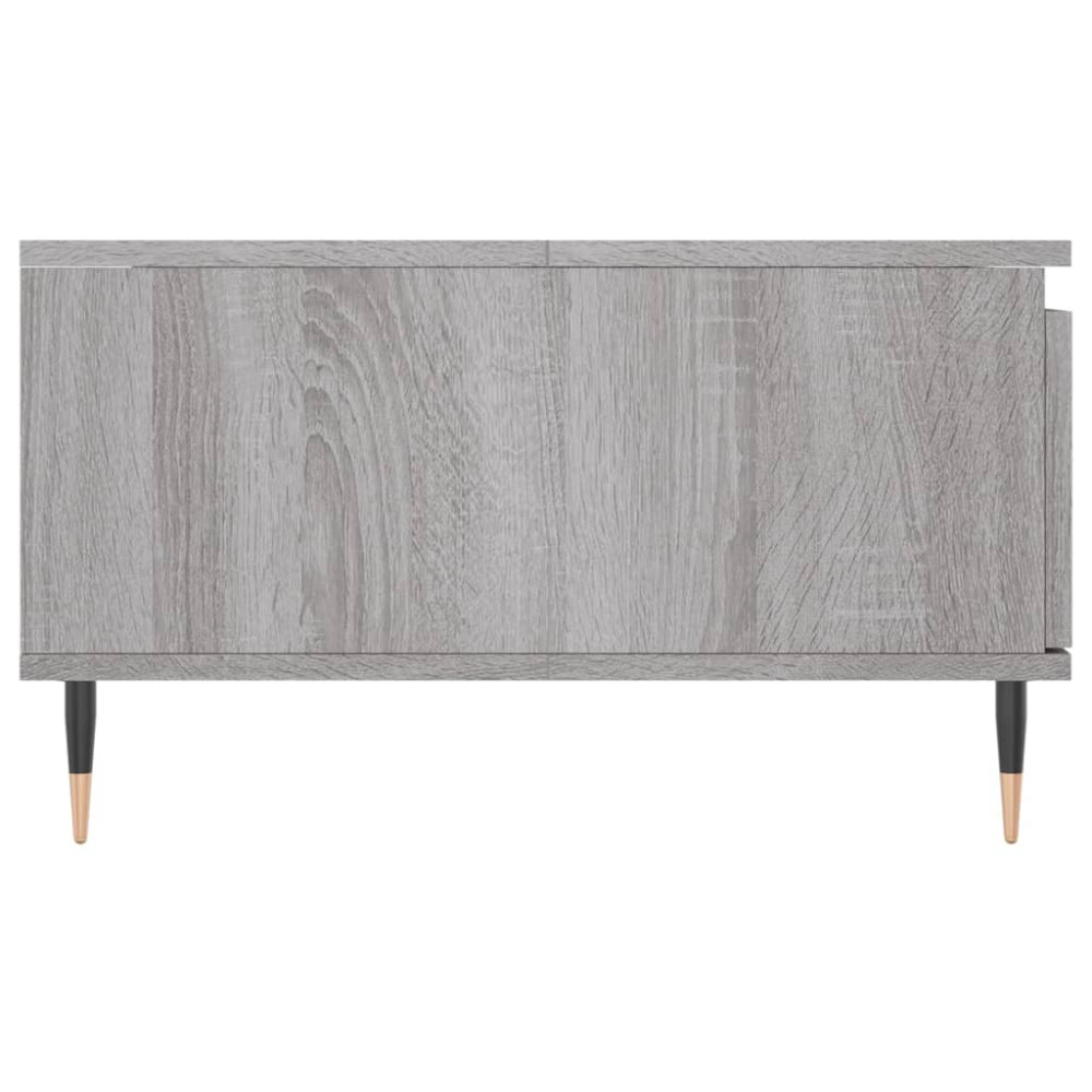 Produktbild för Soffbord grå sonoma 90x60x35 cm konstruerat trä