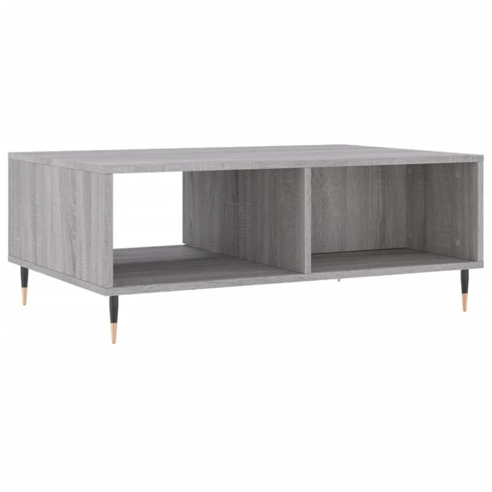 Produktbild för Soffbord grå sonoma 90x60x35 cm konstruerat trä