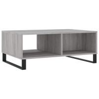 Produktbild för Soffbord grå sonoma 90x60x35 cm konstruerat trä