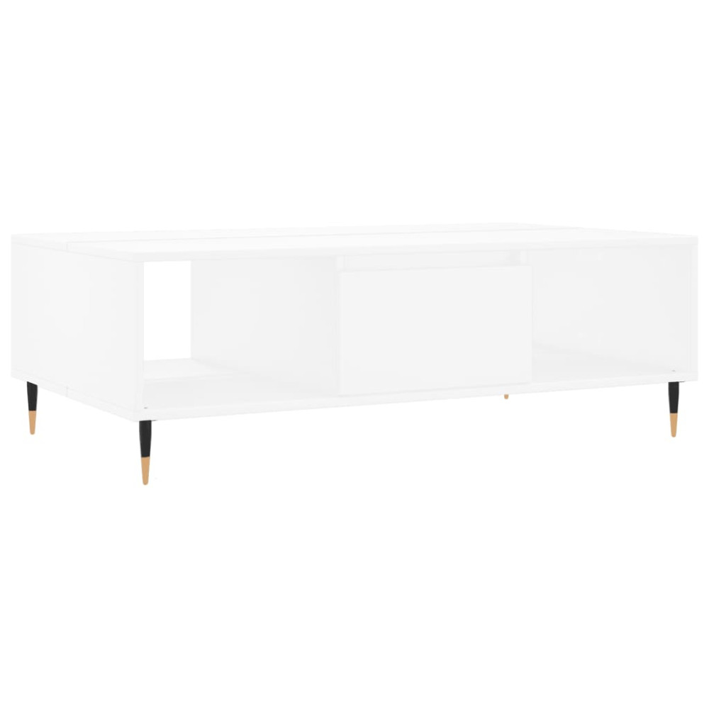 Produktbild för Soffbord vit 104x60x35 cm konstruerat trä