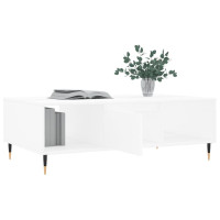 Produktbild för Soffbord vit 104x60x35 cm konstruerat trä