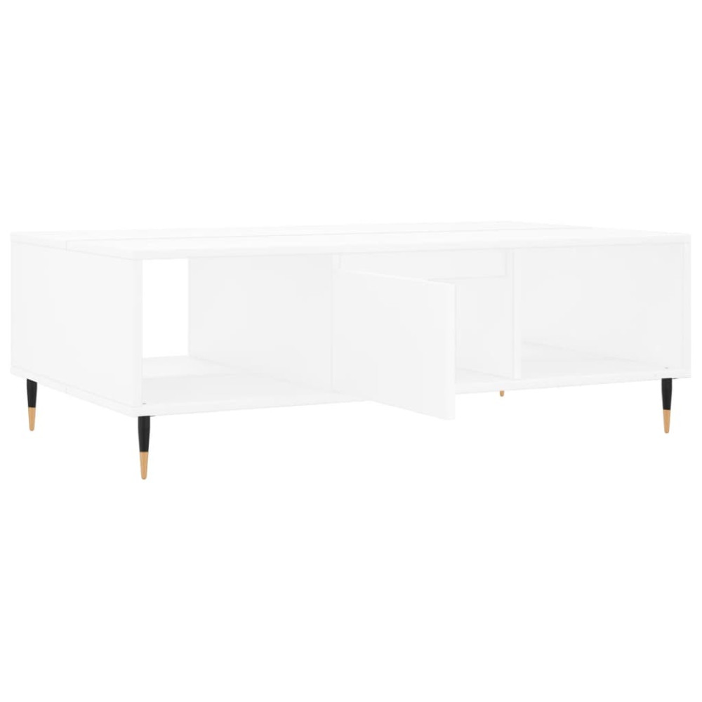 Produktbild för Soffbord vit 104x60x35 cm konstruerat trä