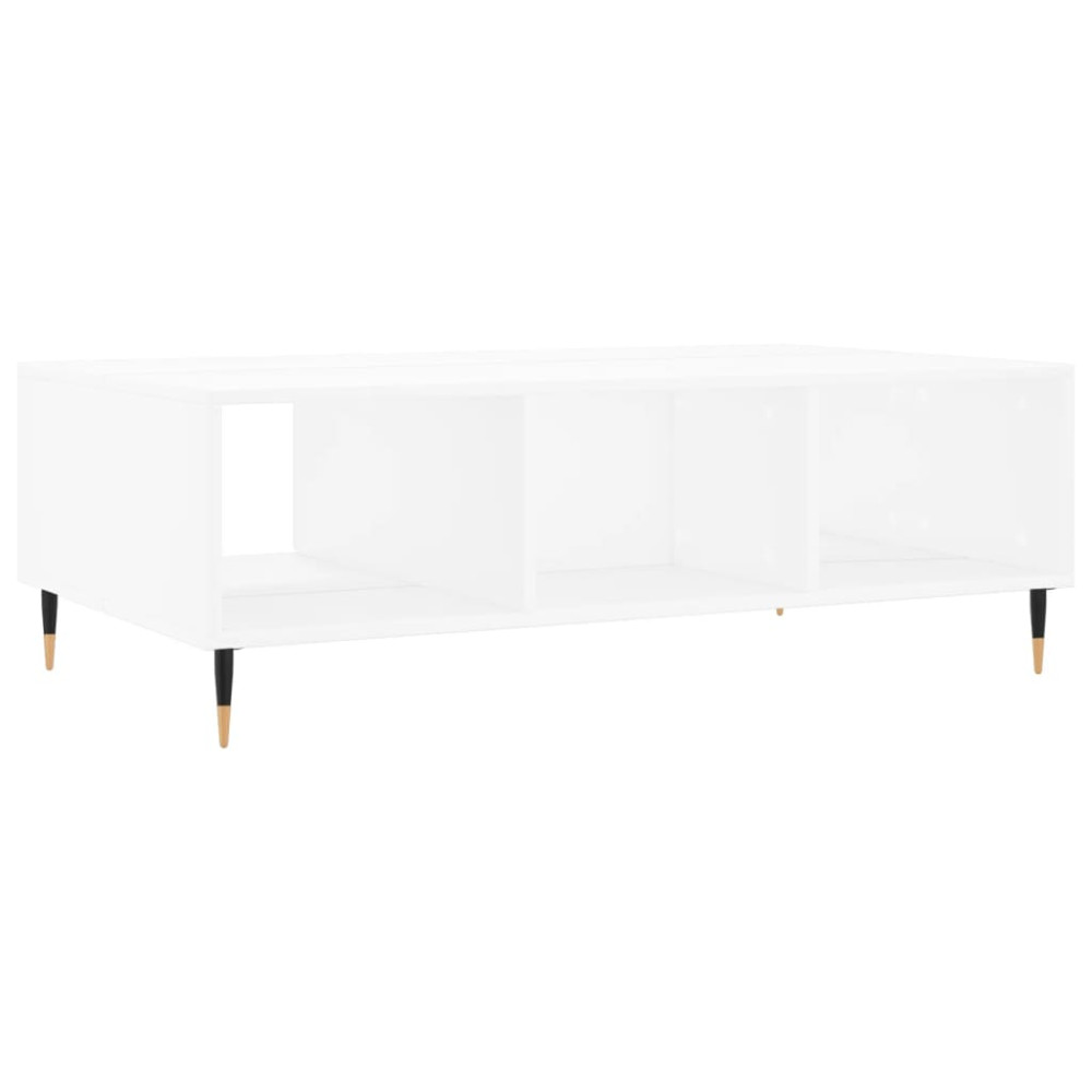 Produktbild för Soffbord vit 104x60x35 cm konstruerat trä
