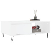 Produktbild för Soffbord vit 90x60x35 cm konstruerat trä