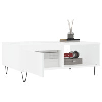 Produktbild för Soffbord vit 90x60x35 cm konstruerat trä