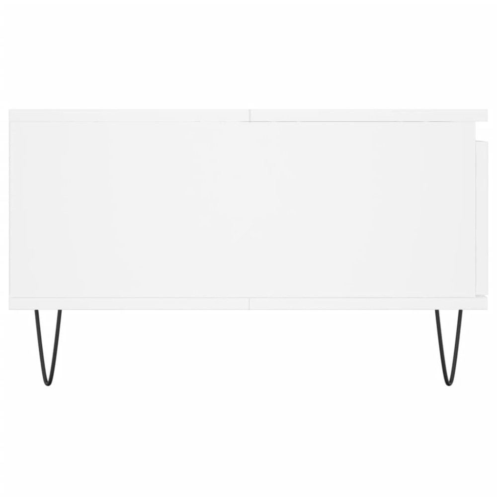 Produktbild för Soffbord vit 90x60x35 cm konstruerat trä