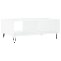 Produktbild för Soffbord vit 90x60x35 cm konstruerat trä