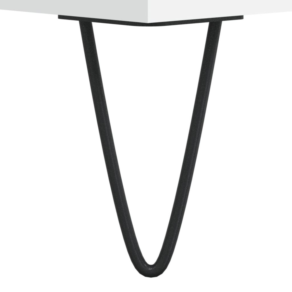 Produktbild för Soffbord vit 90x60x35 cm konstruerat trä