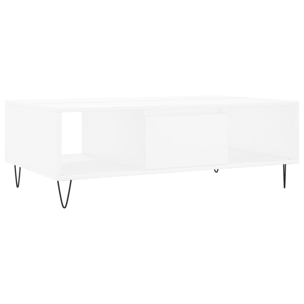 Produktbild för Soffbord vit 104x60x35 cm konstruerat trä