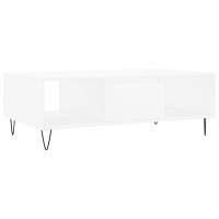 Produktbild för Soffbord vit 104x60x35 cm konstruerat trä