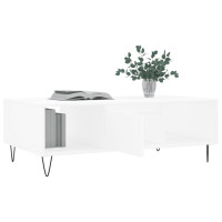 Produktbild för Soffbord vit 104x60x35 cm konstruerat trä