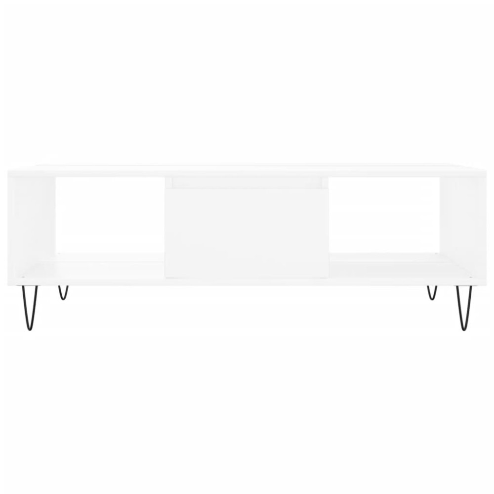 Produktbild för Soffbord vit 104x60x35 cm konstruerat trä