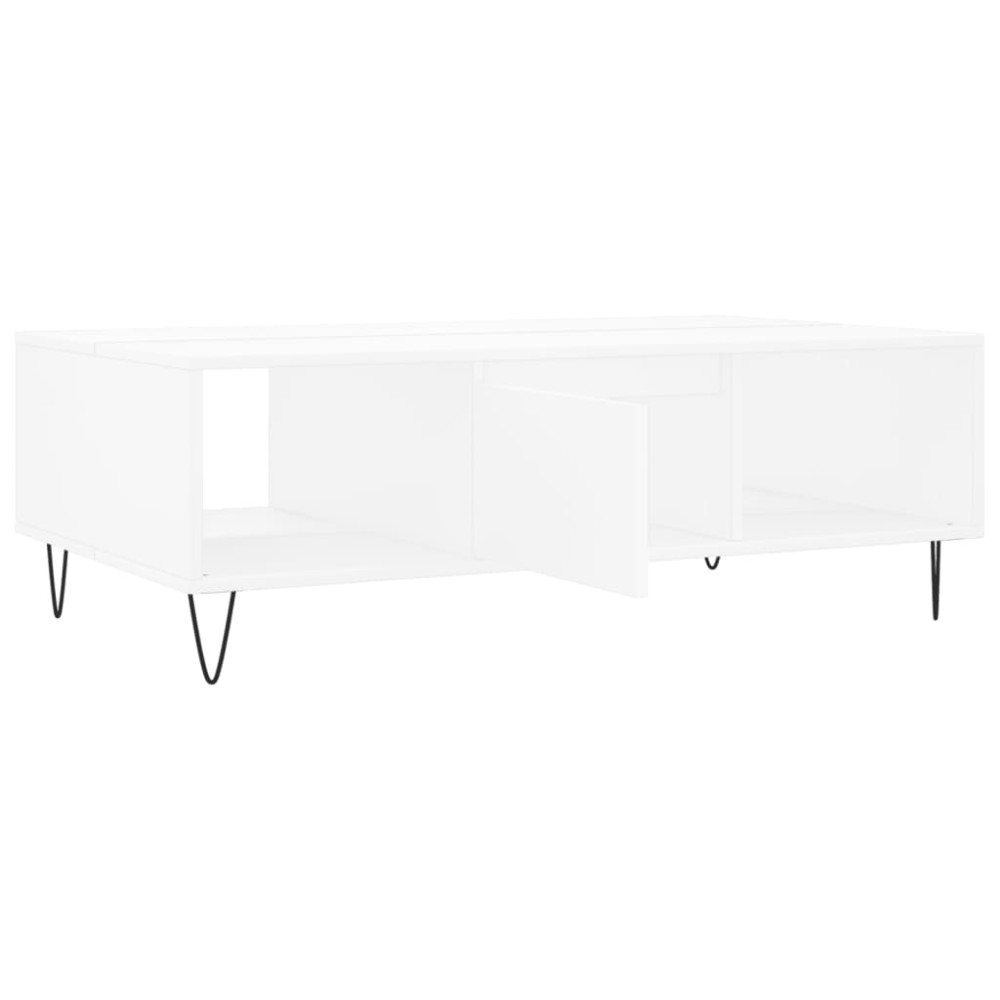 Produktbild för Soffbord vit 104x60x35 cm konstruerat trä