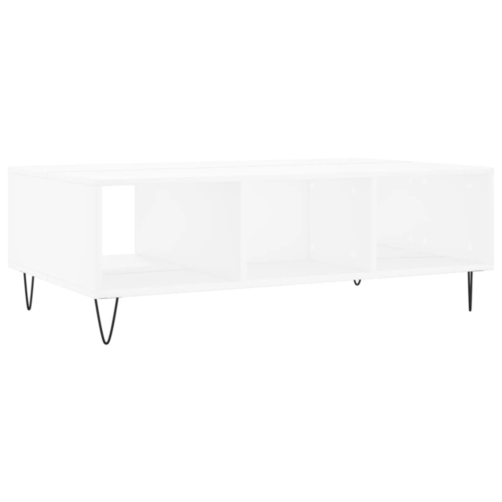 Produktbild för Soffbord vit 104x60x35 cm konstruerat trä