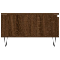 Produktbild för Soffbord brun ek 90x60x35 cm konstruerat trä