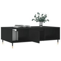 Produktbild för Soffbord svart 104x60x35 cm konstruerat trä