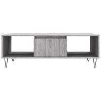 Produktbild för Soffbord grå sonoma 104x60x35 cm konstruerat trä