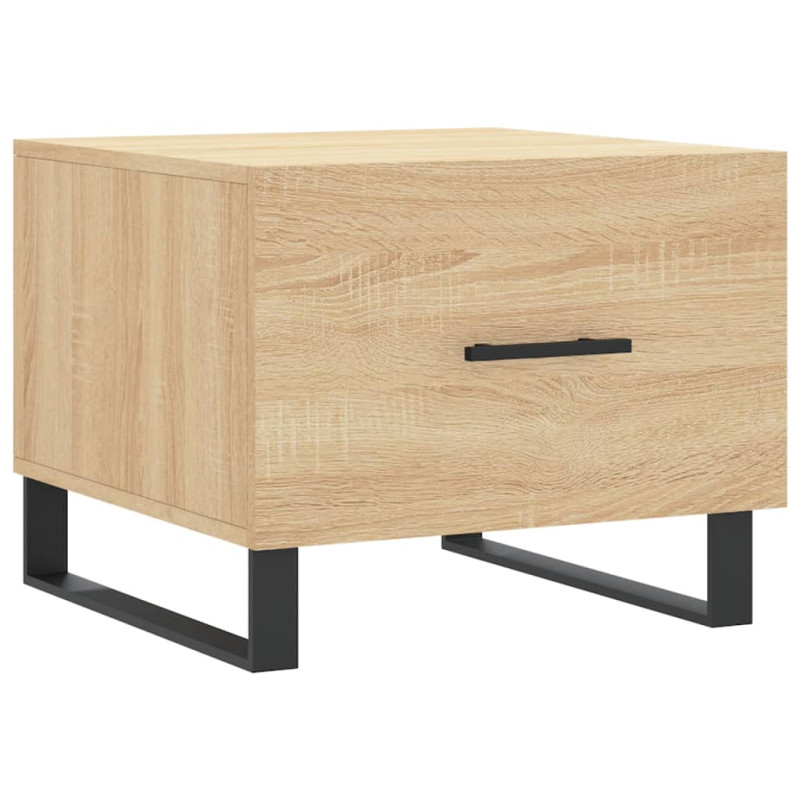 Produktbild för Soffbord sonoma-ek 50x50x40 cm konstruerat trä