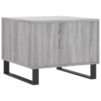 Miniatyr av produktbild för Soffbord 2 st grå sonoma 50x50x40 cm konstruerat trä