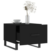 Miniatyr av produktbild för Soffbord svart 50x50x40 cm konstruerat trä