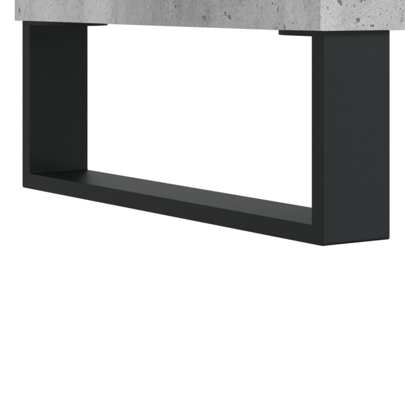 Produktbild för Soffbord betonggrå 60x50x40 cm konstruerat trä