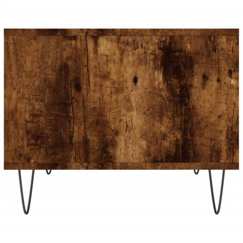 Produktbild för Soffbord rökfärgad ek 60x50x40 cm konstruerat trä