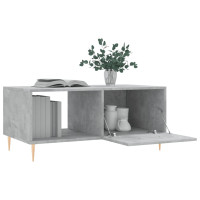 Produktbild för Soffbord betonggrå 90x50x40 cm konstruerat trä