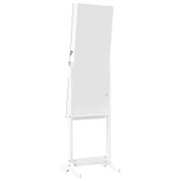 Miniatyr av produktbild för Spegelskåp vit fristående 42x38x152 cm