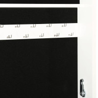 Miniatyr av produktbild för Spegelskåp vit fristående 42x38x152 cm