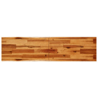 Produktbild för Avlastningsbord med levande kant 140x40x80 cm massivt akaciaträ