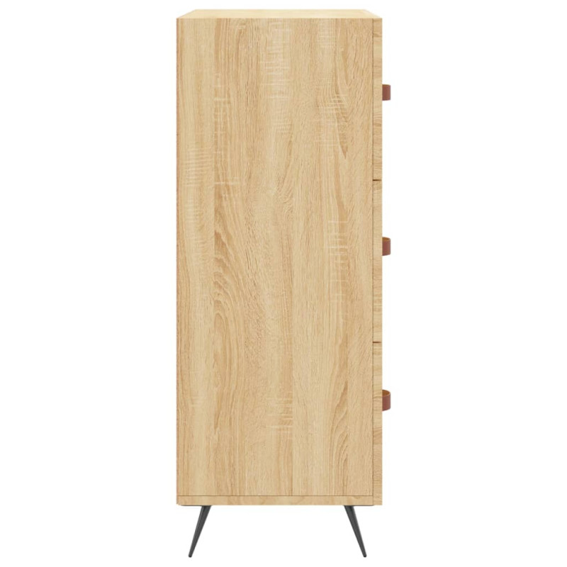 Produktbild för Byrå sonoma-ek 69,5x34x90 cm konstruerat trä
