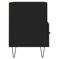 Miniatyr av produktbild för Tv-bänk svart 80x36x50 cm konstruerat trä