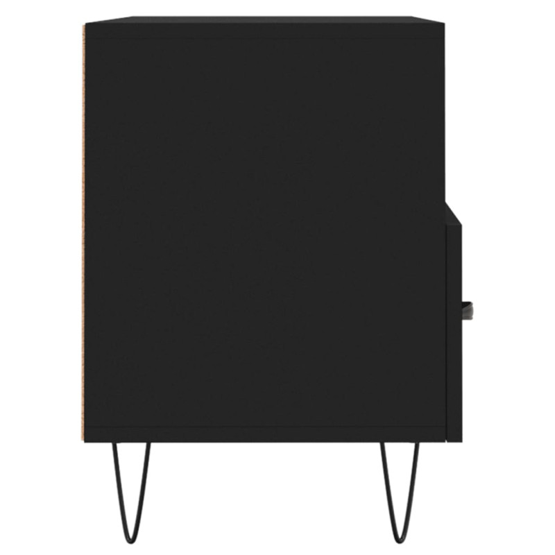 Produktbild för Tv-bänk svart 80x36x50 cm konstruerat trä