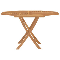 Produktbild för Hopfällbart trädgårdsbord 110x110x75 cm massiv teak