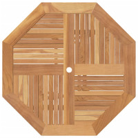 Produktbild för Hopfällbart trädgårdsbord 110x110x75 cm massiv teak