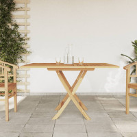 Produktbild för Hopfällbart trädgårdsbord 110x110x75 cm massiv teak
