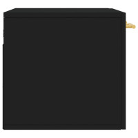 Produktbild för Väggskåp svart 60x36,5x35 cm konstruerat trä