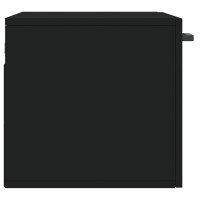 Produktbild för Väggskåp svart 60x36,5x35 cm konstruerat trä