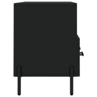 Miniatyr av produktbild för Tv-bänk svart 102x36x50 cm konstruerat trä
