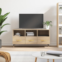 Produktbild för Tv-bänk sonoma ek 102x36x50 cm konstruerat trä