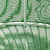 Produktbild för Växthus med stålram grön 4 m² 2x2x2 m