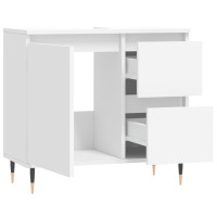 Produktbild för Badrumsskåp vit 65x33x60 cm konstruerat trä