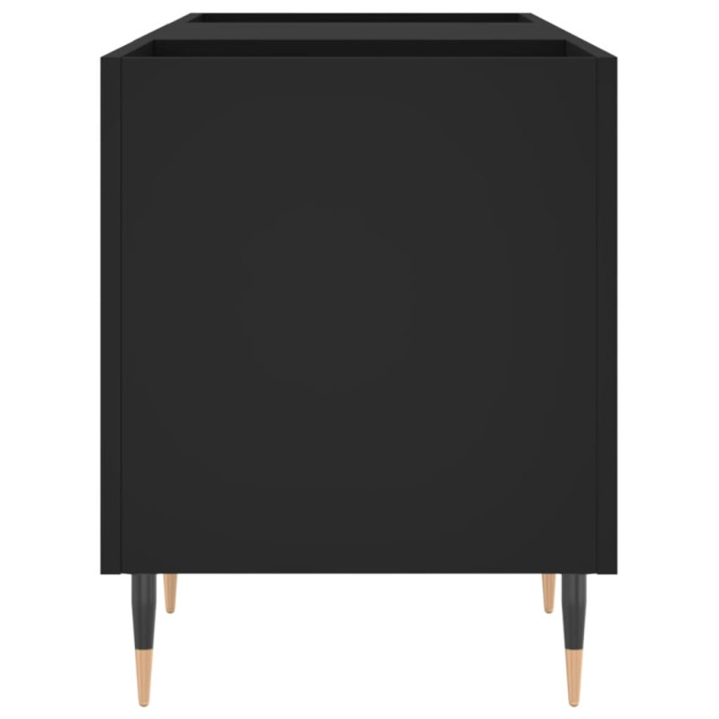 Produktbild för Stereobänk svart 121x38x48 cm konstruerat trä