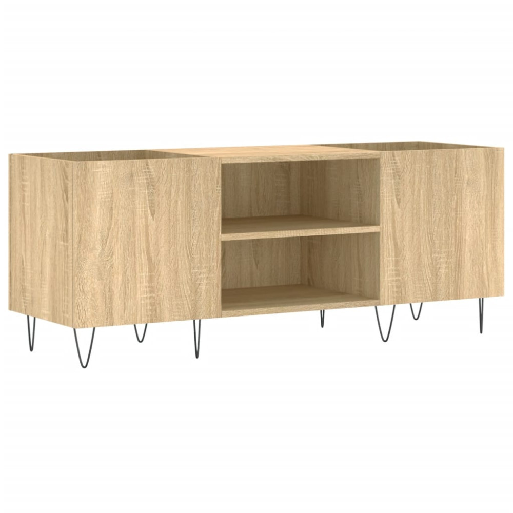 Produktbild för Stereobänk sonoma-ek 121x38x48 cm konstruerat trä