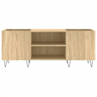 Produktbild för Stereobänk sonoma-ek 121x38x48 cm konstruerat trä