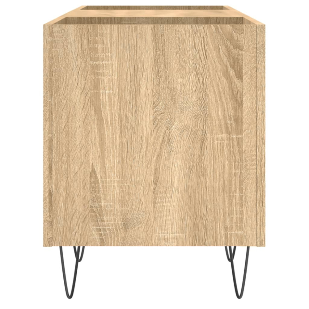 Produktbild för Stereobänk sonoma-ek 121x38x48 cm konstruerat trä
