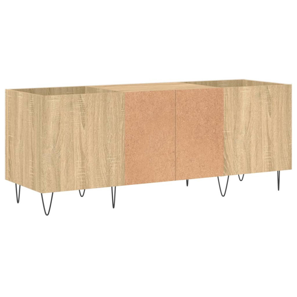Produktbild för Stereobänk sonoma-ek 121x38x48 cm konstruerat trä